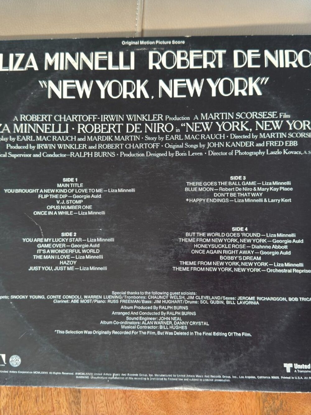 Liza Minnelli & Robert De Niro – New York, New York Vinyl LP (1977) Vintage - Picture 2 of 14